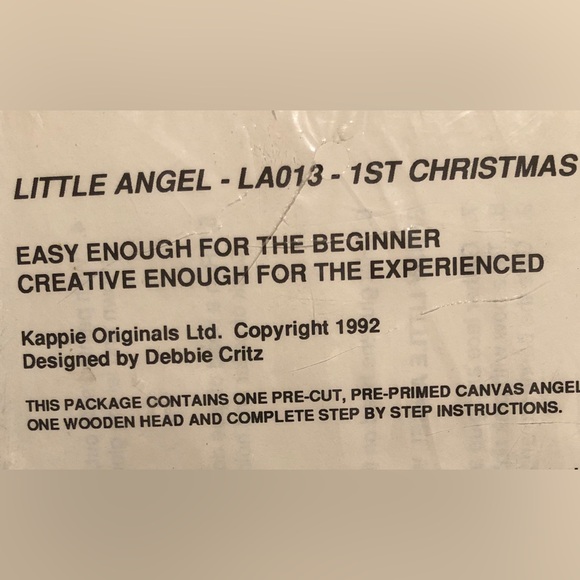 NWT Little Angel ready to paint and decorate arts and crafts doll - Picture 12 of 16